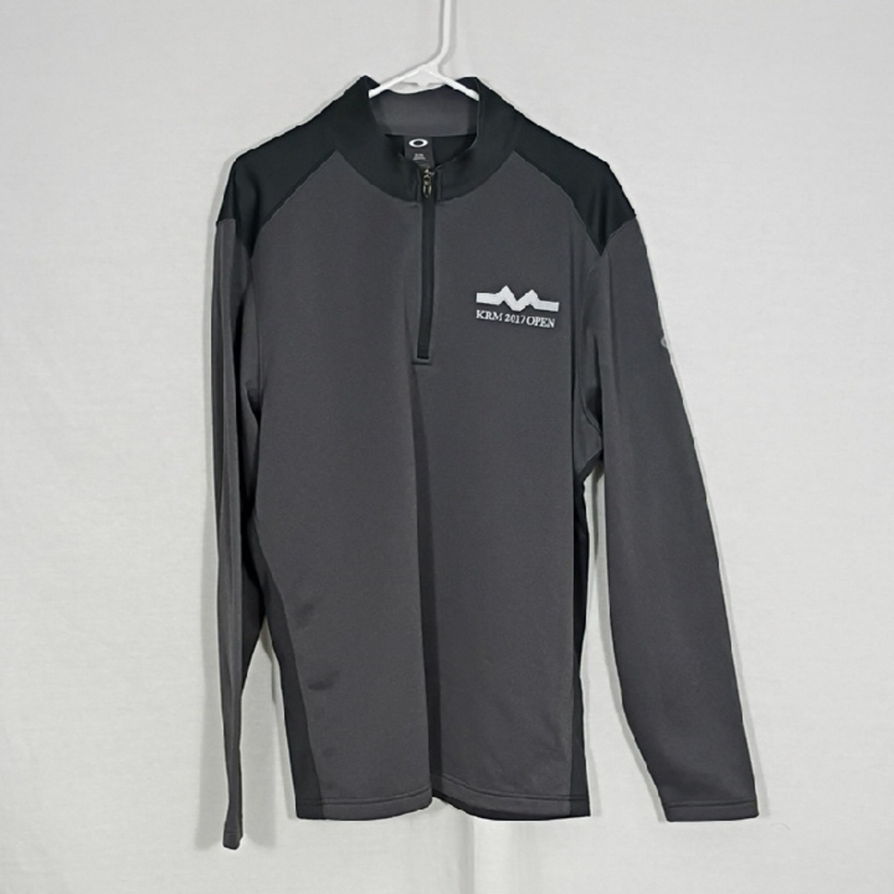 EUC Oakley Quarter Zip Active Long Sleeve Top Size XL KRM 2017 Open Men Size XL